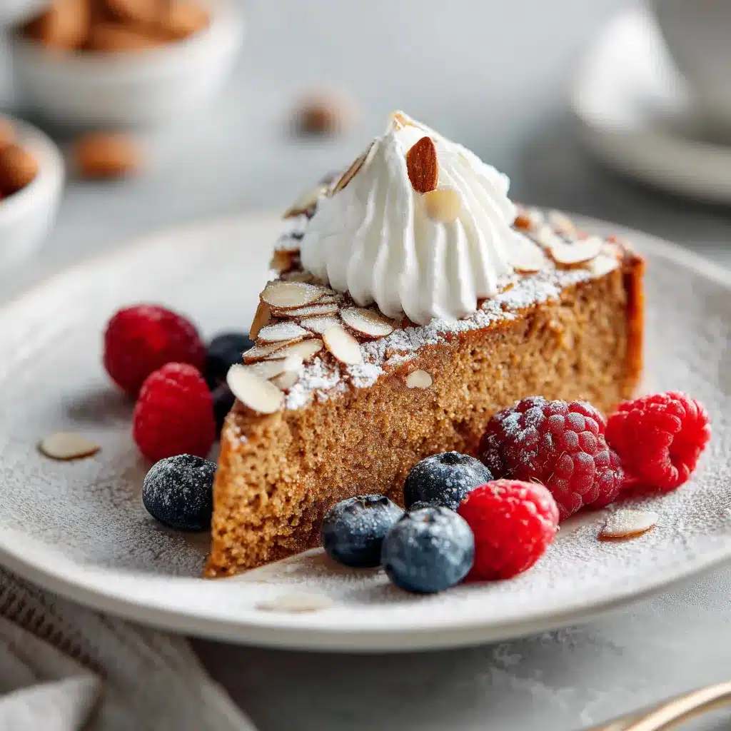 step-by-step almond nut cake recipe collage