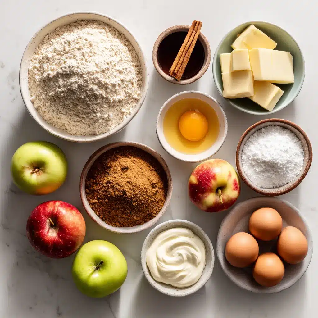 ingredients for apple coffee cake recipe
