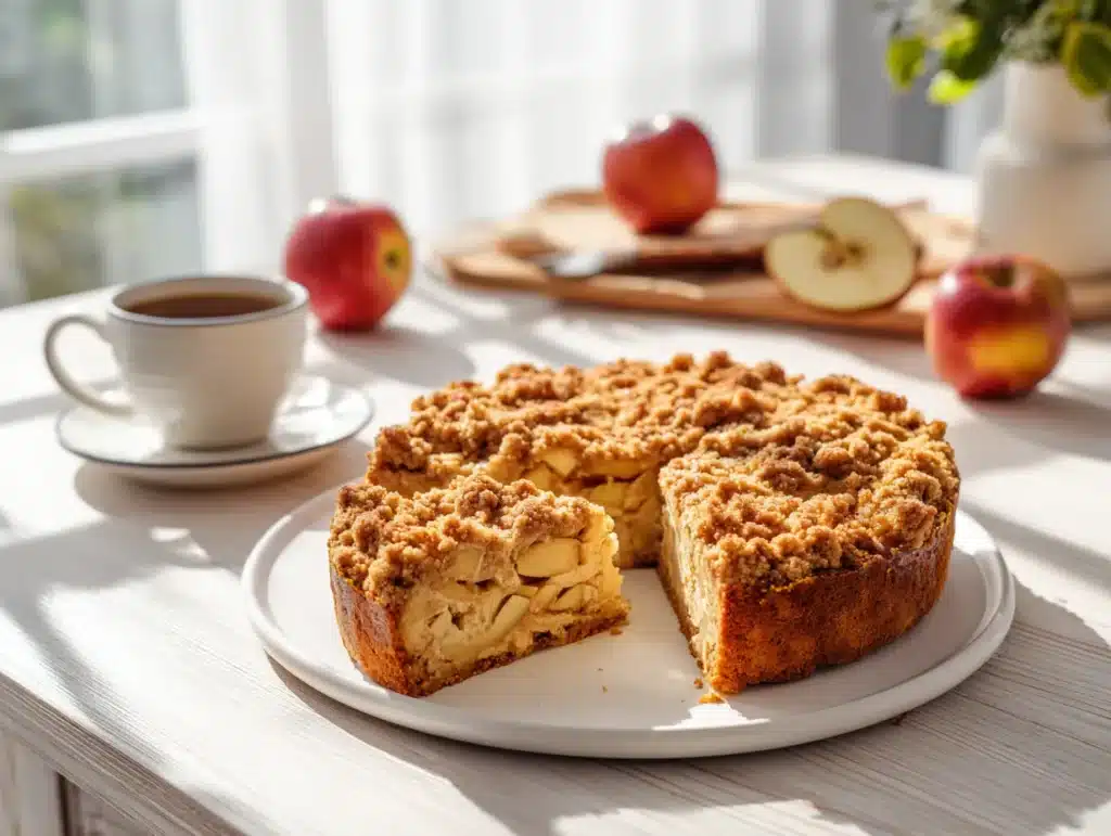 apple coffee cake recipe with crumb topping