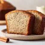 banana bread recipe card using cake mix