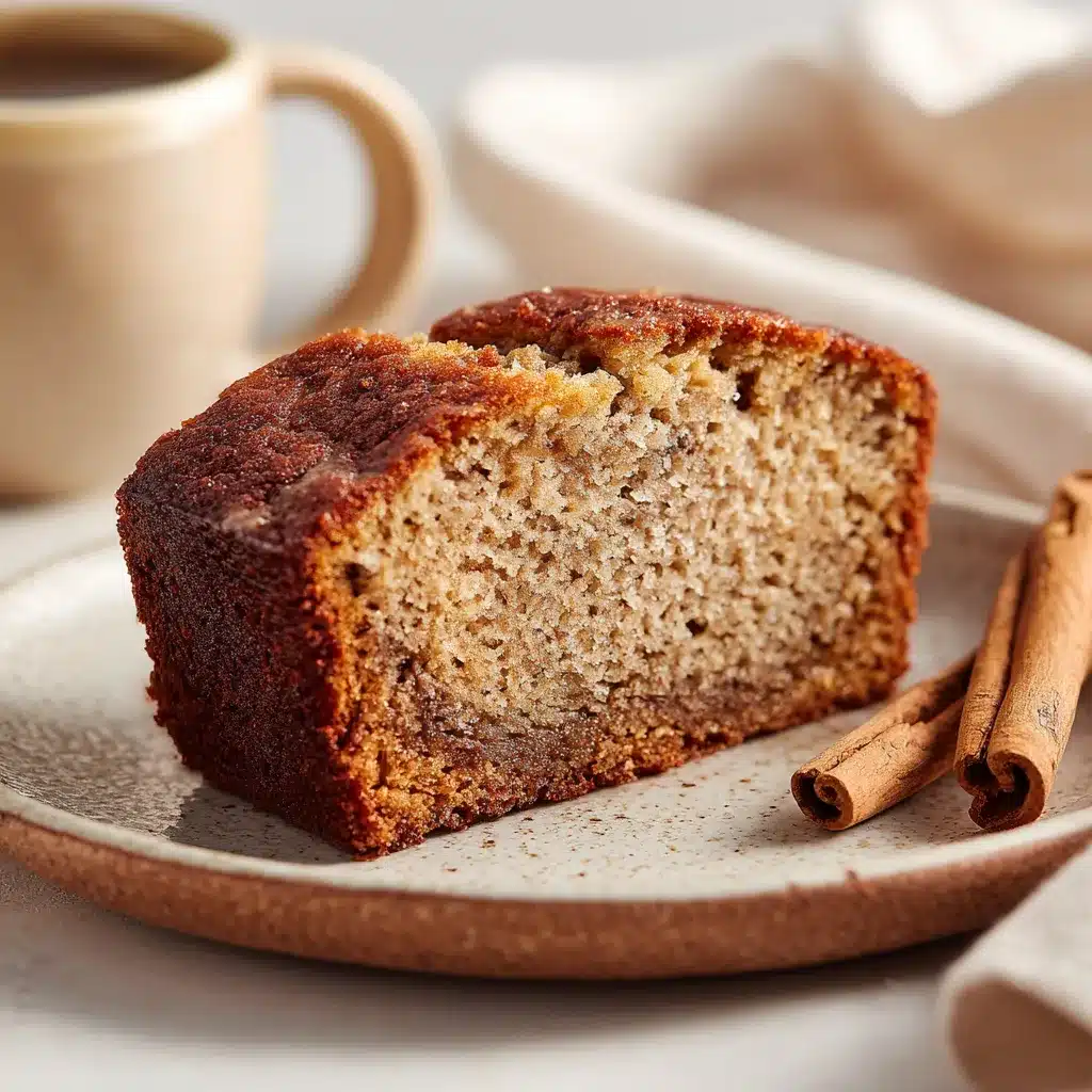 banana bread recipe card using cake mix