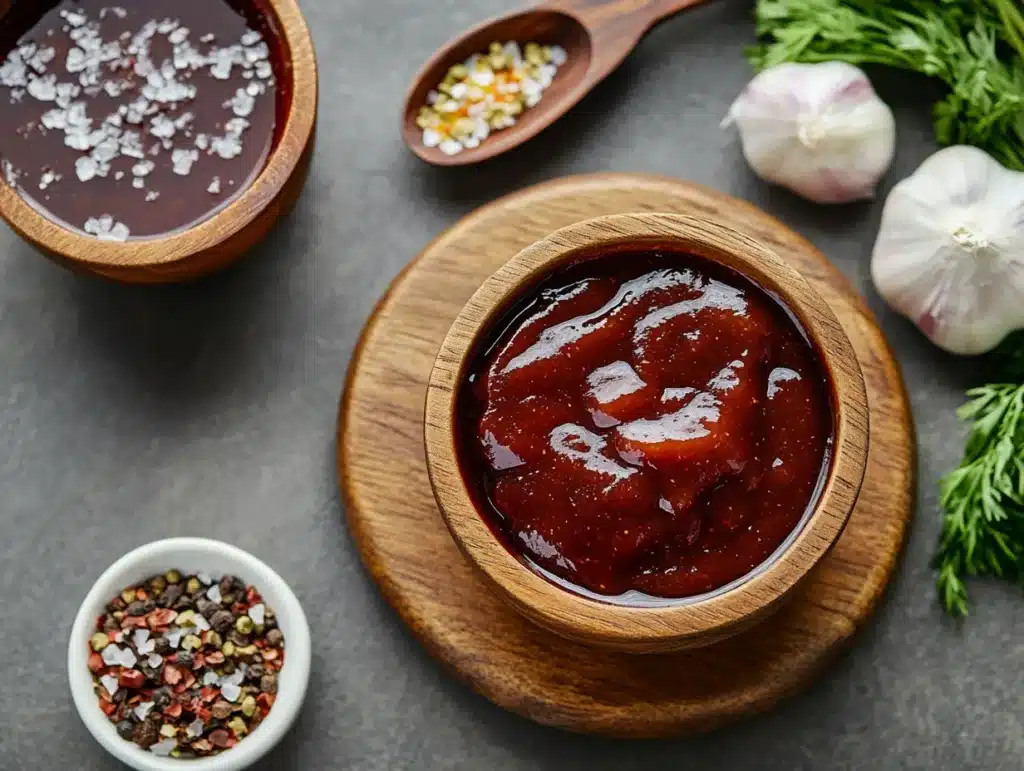 Printable 3 ingredient BBQ sauce recipe card