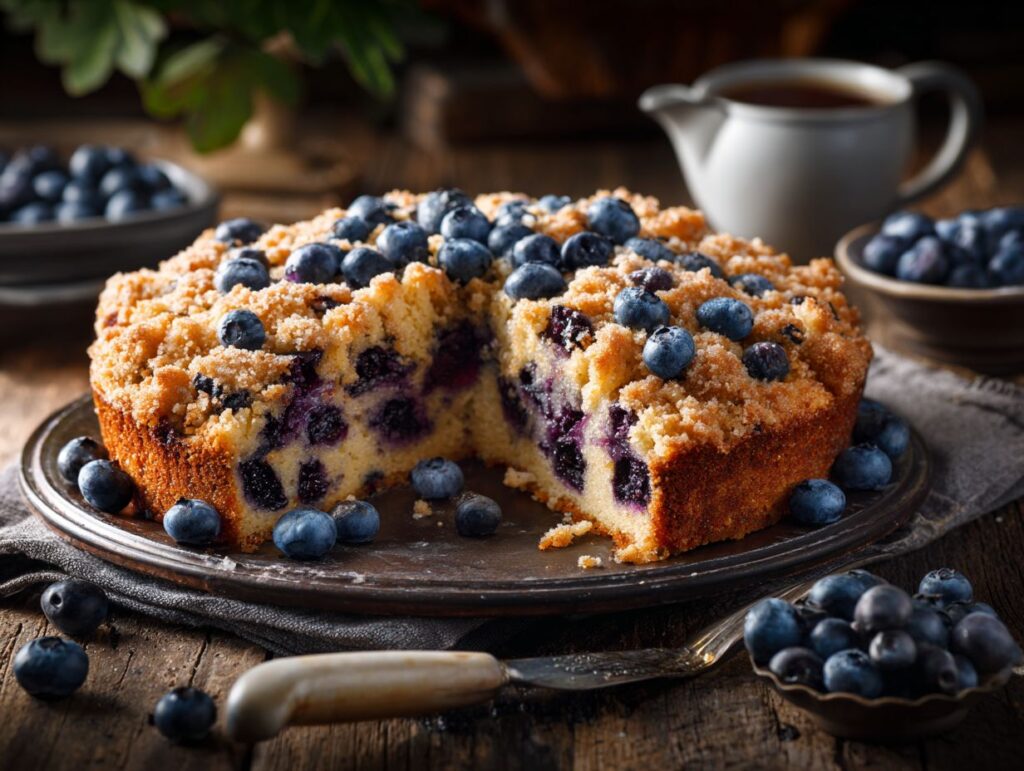 blueberry coffee cake recipe with crumb topping