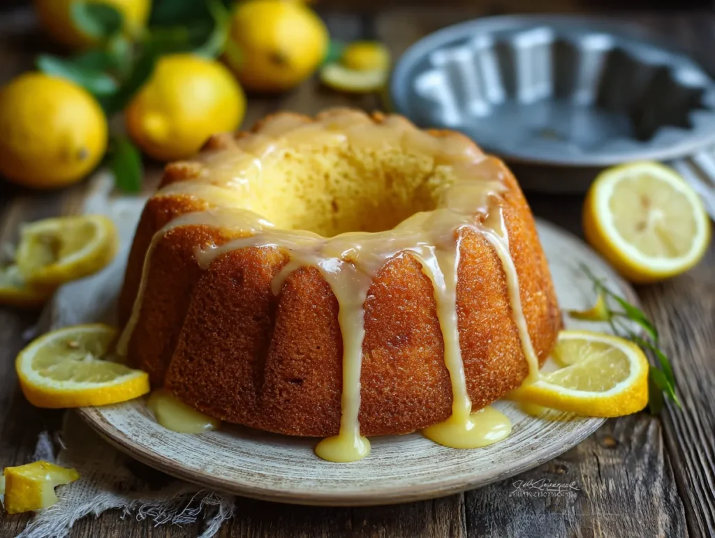lemon bundt cake recipe with fresh glaze