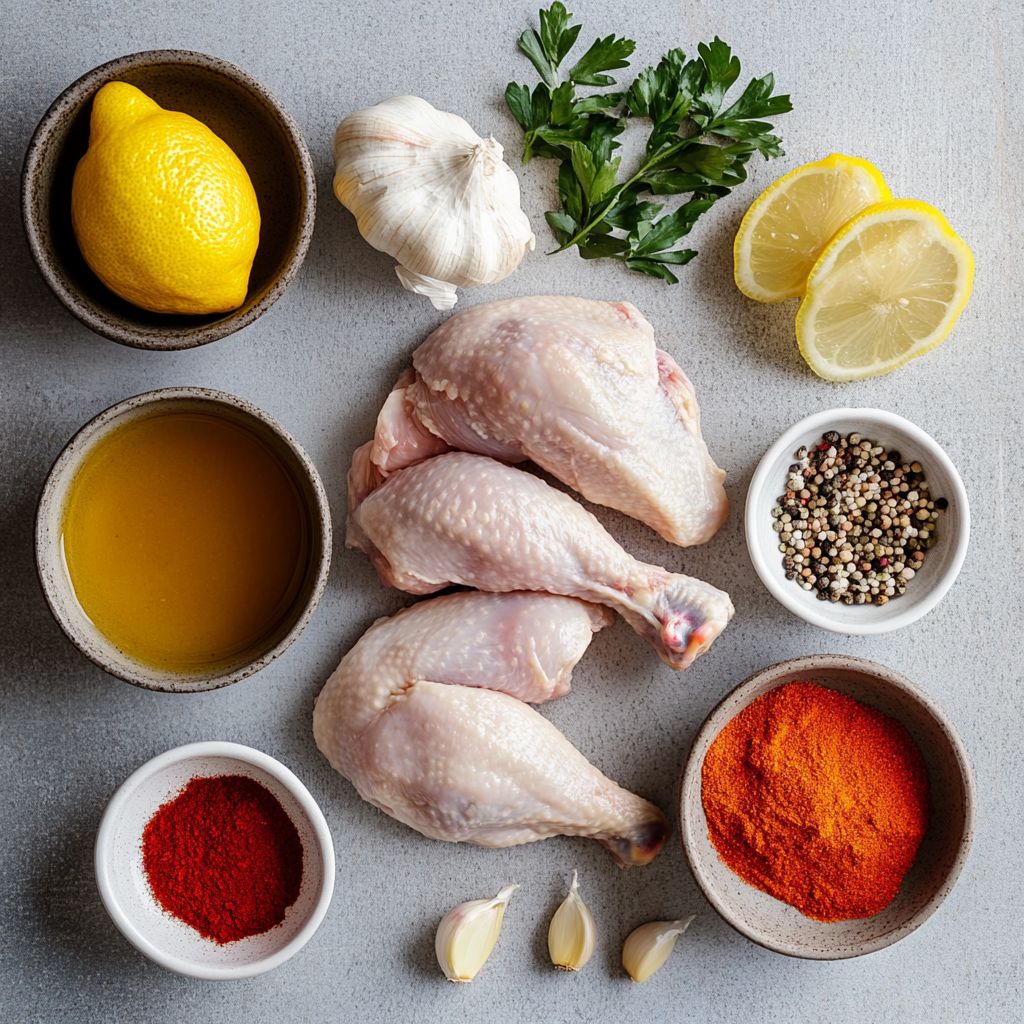  Instant Pot chicken recipe ingredients on table