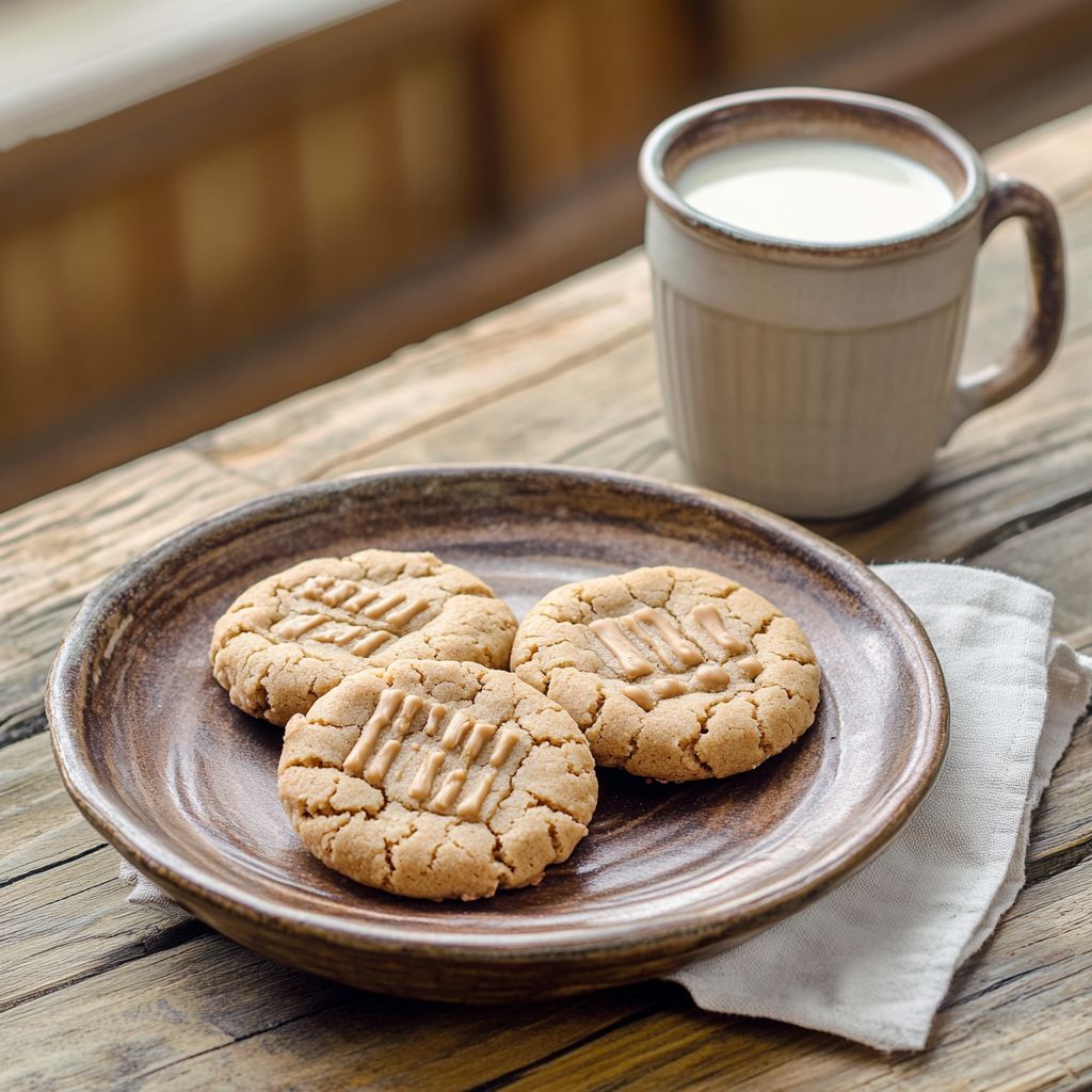 Forming keto peanut butter cookies on tray
