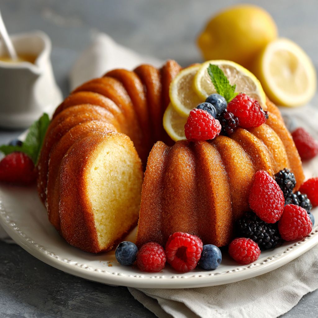 lemon bundt cake recipe final photo