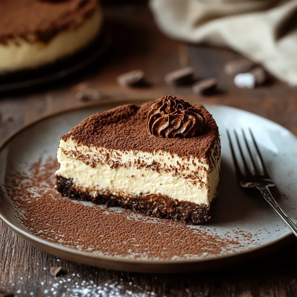 Coffee-brushed crust for tiramisu cheesecake