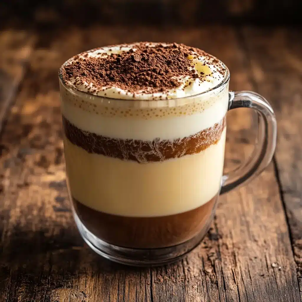 tiramisu latte serving