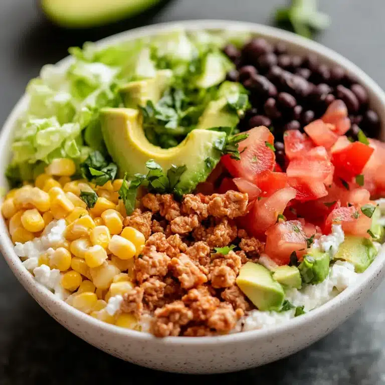 how to make cottage cheese taco bowl fully assembled