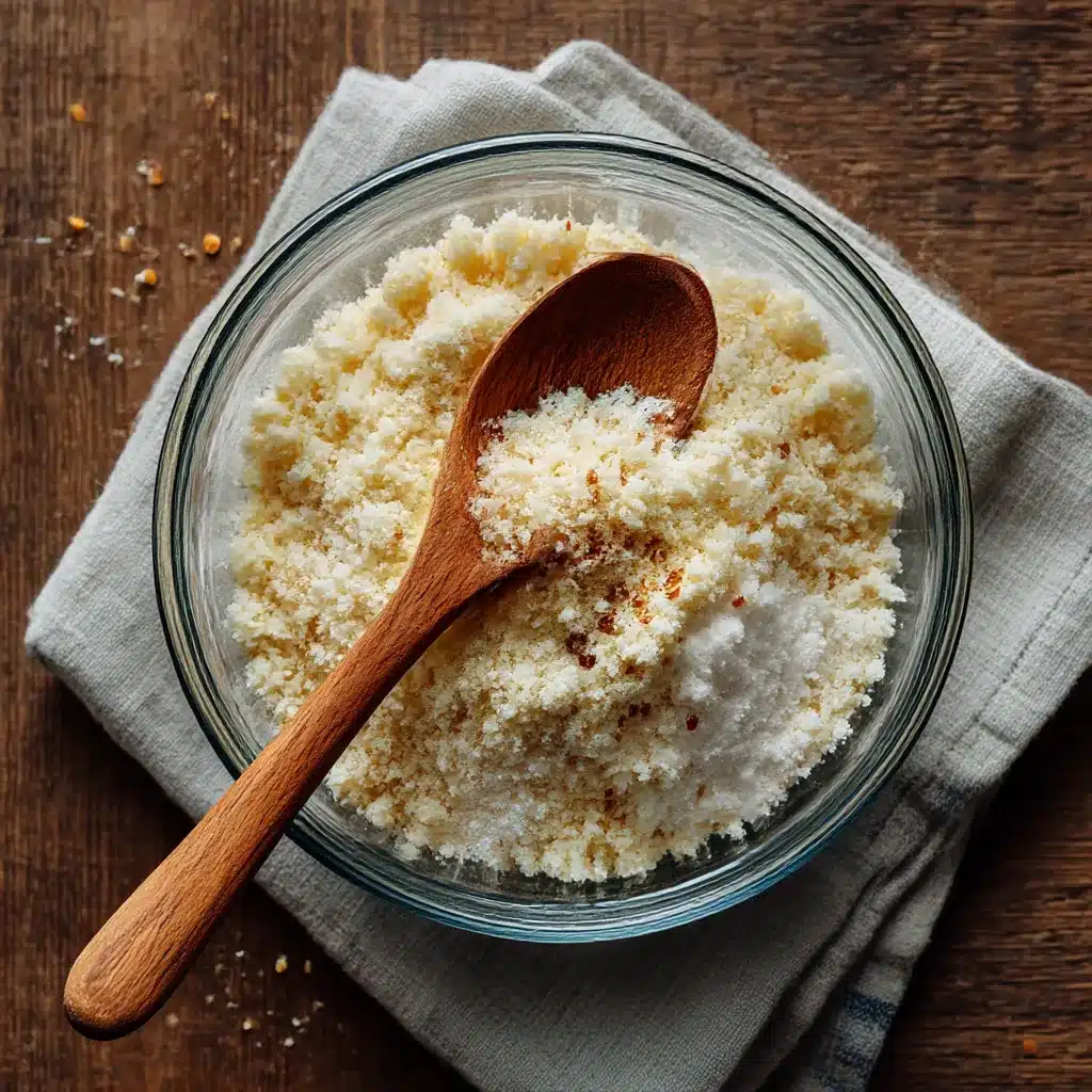 almond flour bread batter in bowl