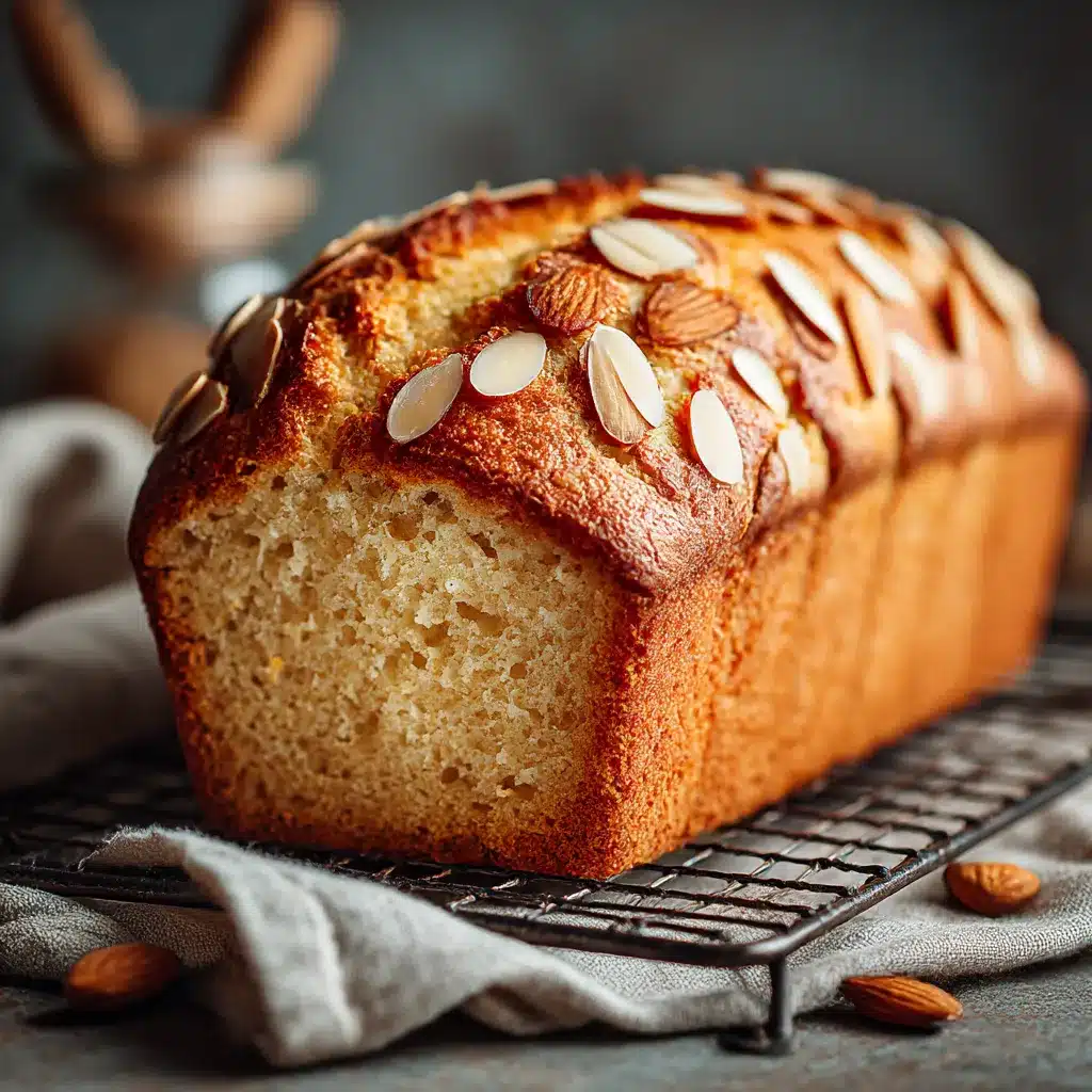 almond flour bread loaf sliced