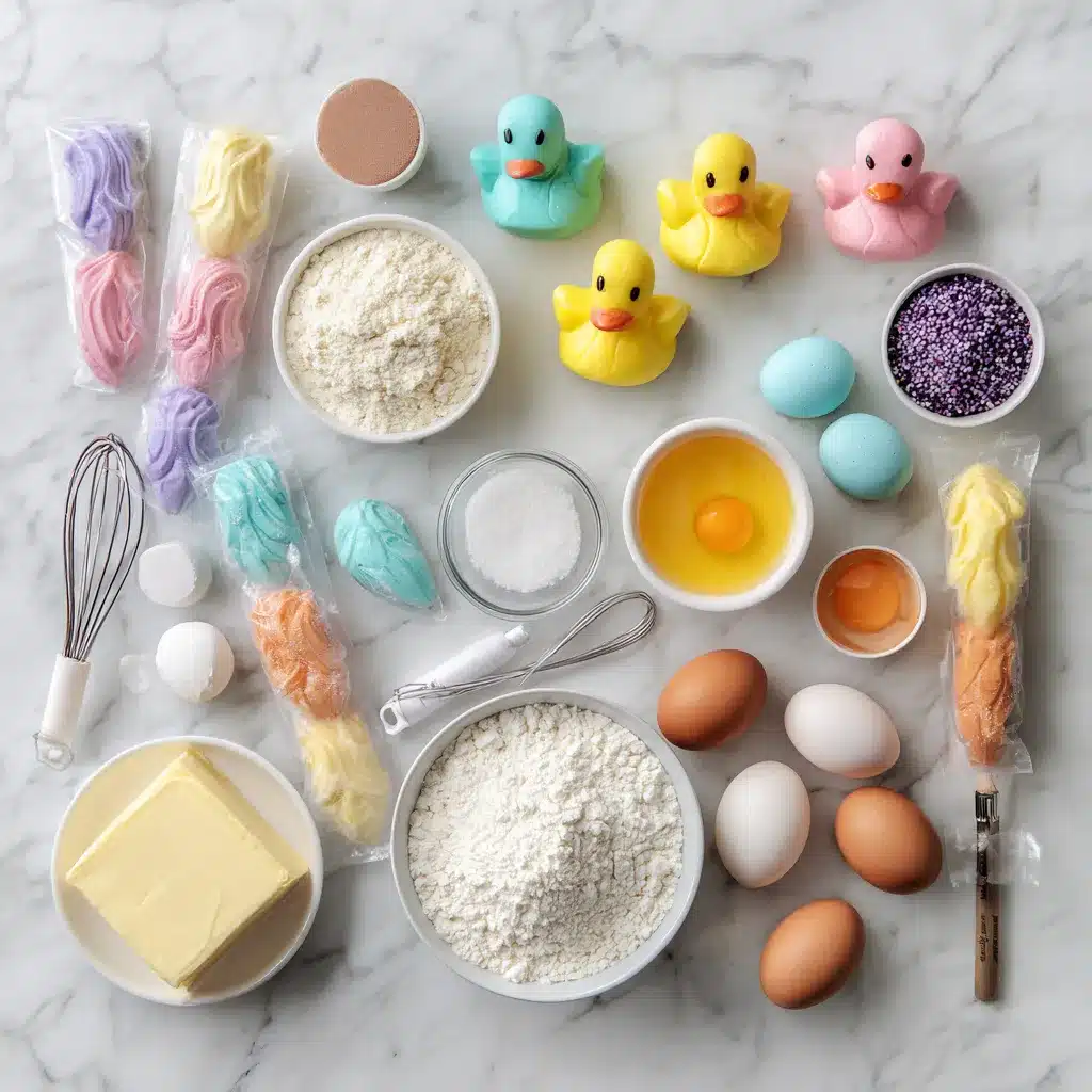 Ingredients for bath day cake