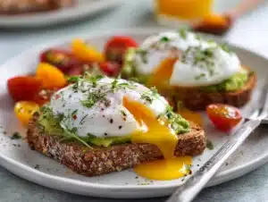 Poached eggs on toast for breakfast recipes with poached eggs
