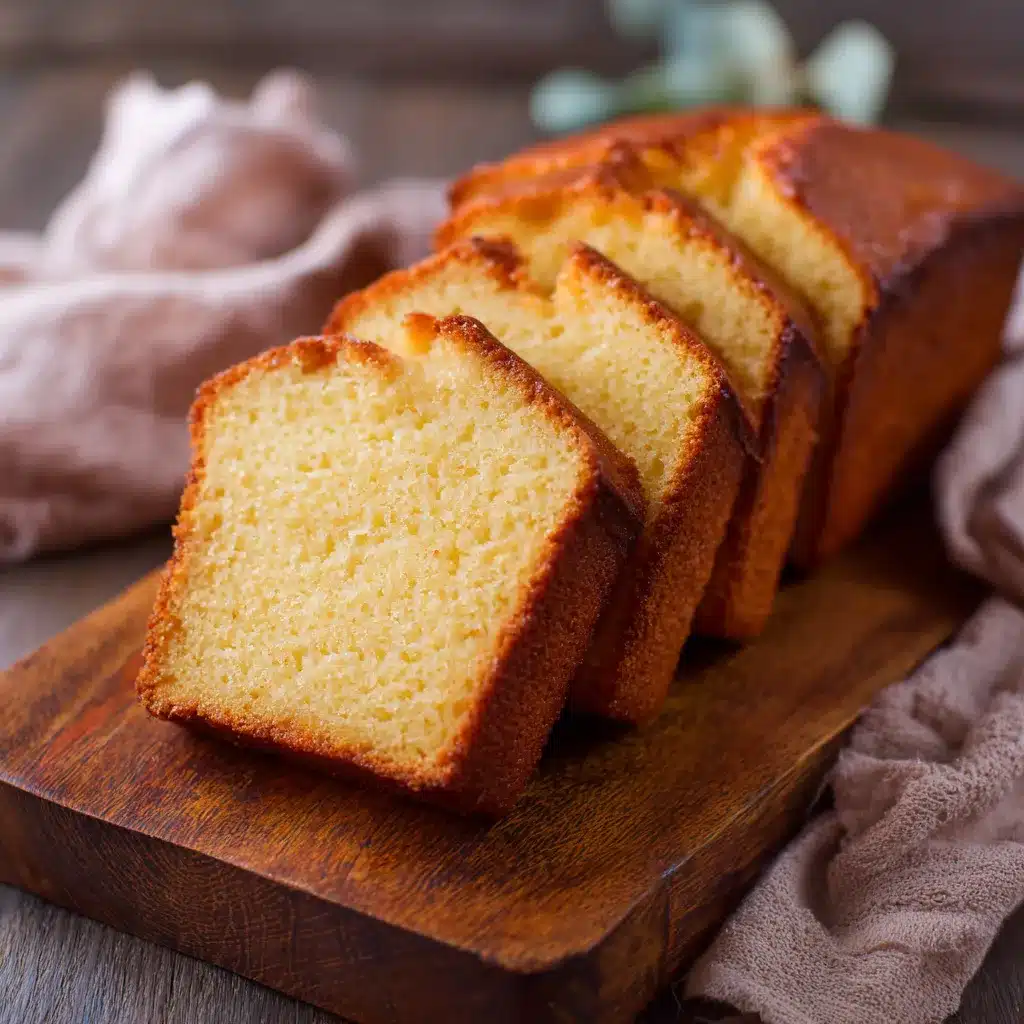 Butterscotch pound cake recipe card