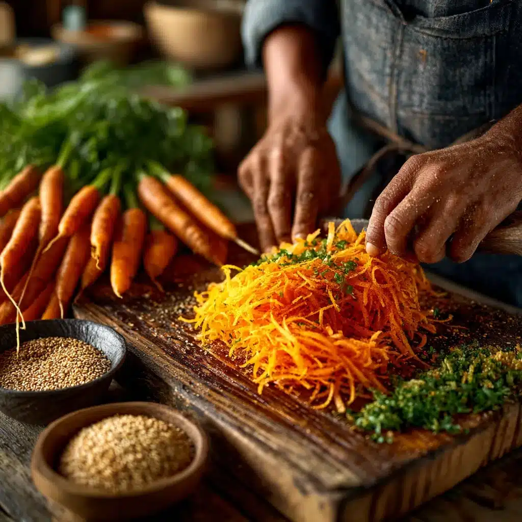 Whisking sesame lime dressing for carrot salad