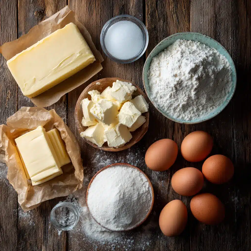 Cream cheese pound cake ingredients