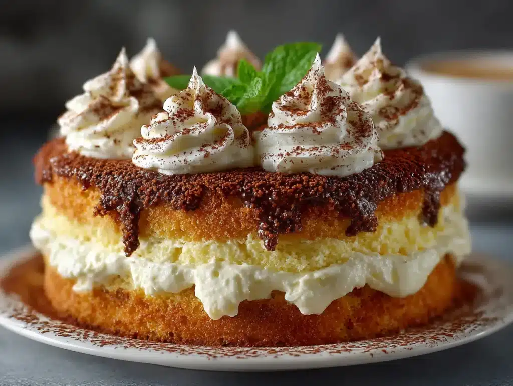Easy tiramisu cake mix recipe slice
