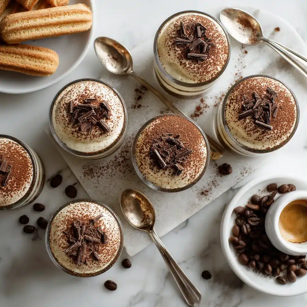 Whipping mascarpone mixture for tiramisu cups