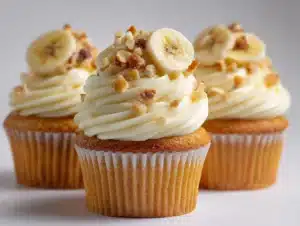 Banana Cupcakes with cream cheese frosting