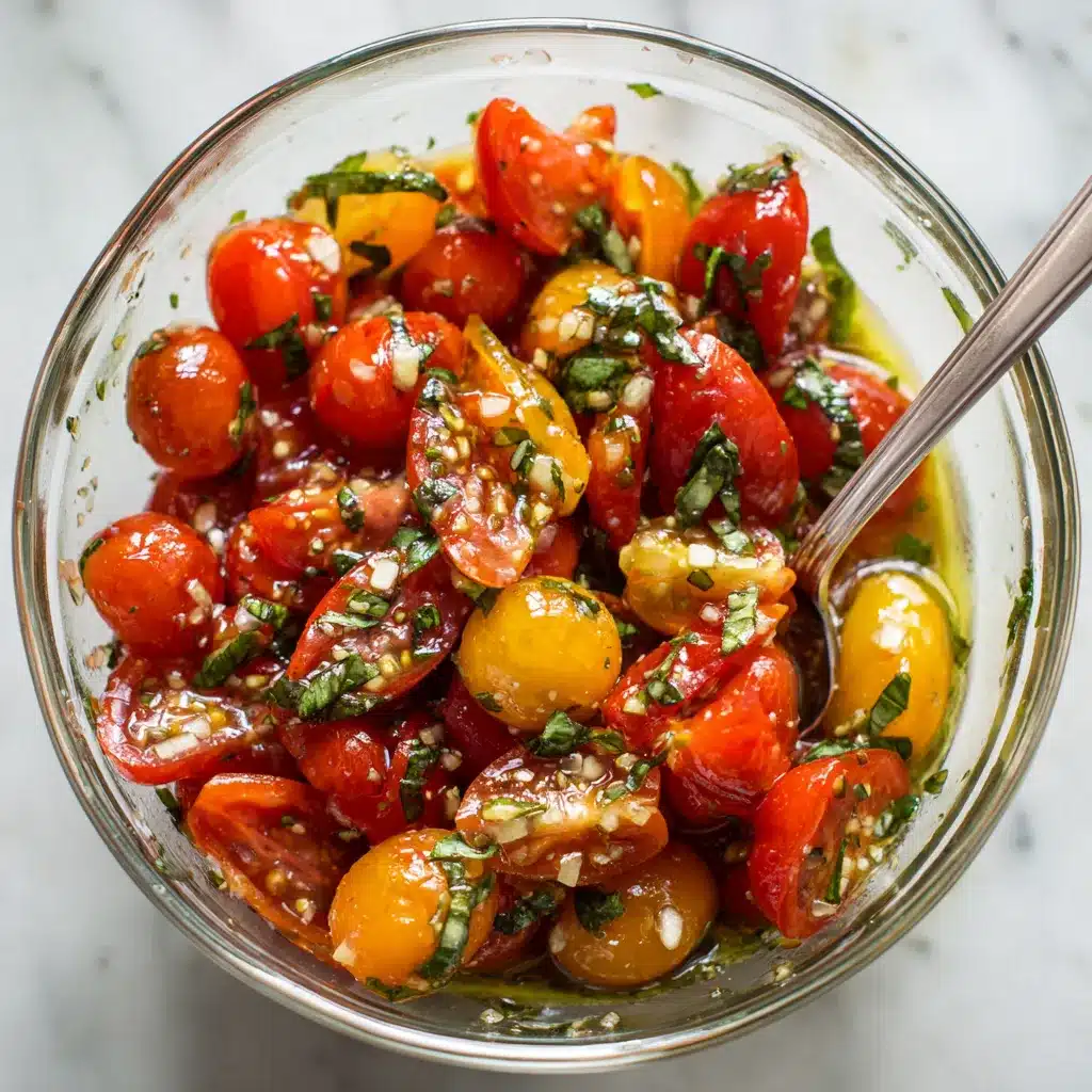 Tomato basil topping for bruschetta chicken