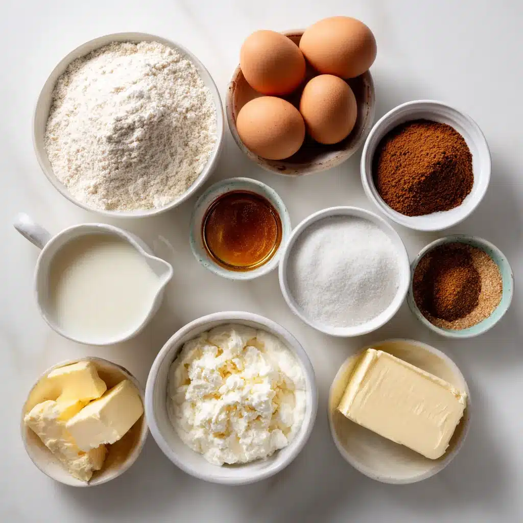 Ingredients for making Cinnamon Roll Muffins