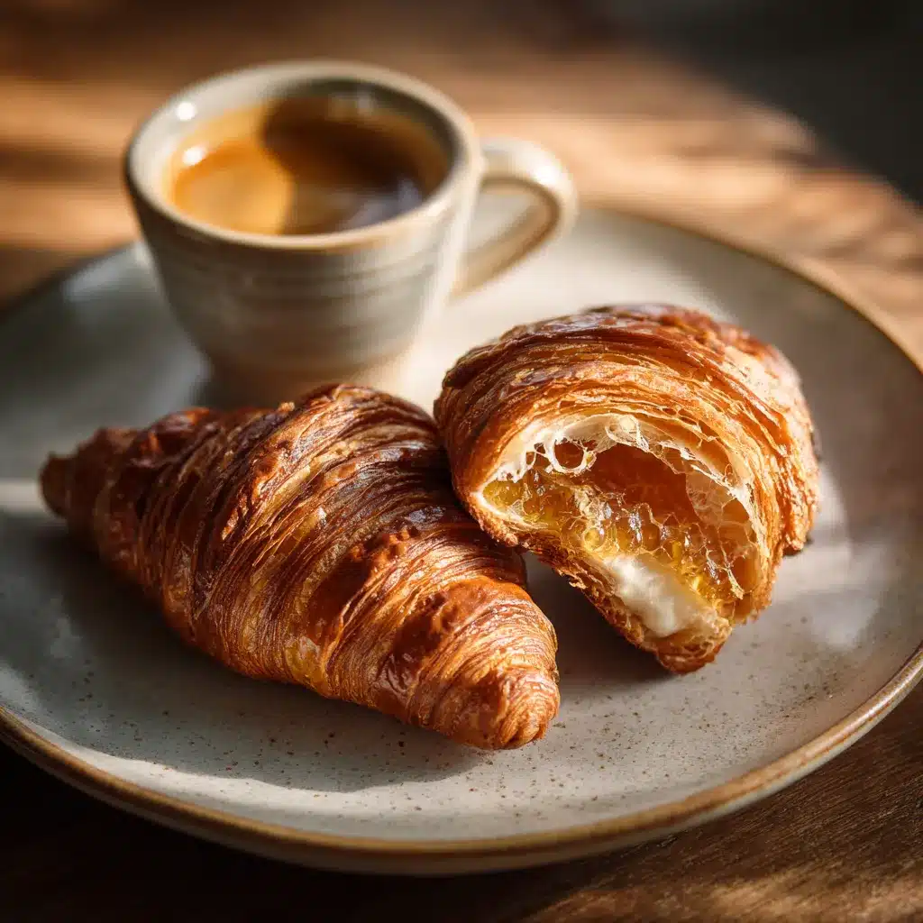 croissant recipe card homemade flaky croissants