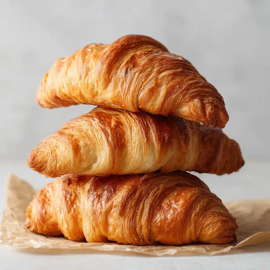 serving croissant recipe buttery flaky croissants