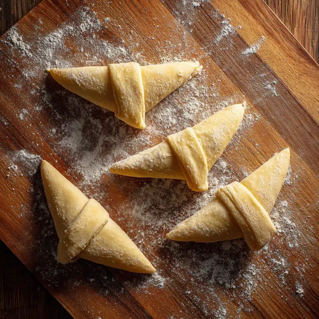 shaping croissant recipe step by step