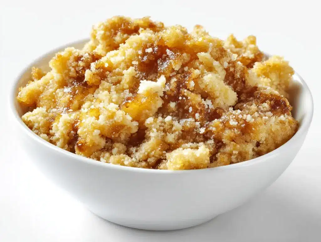 Homemade Streusel Topping in a bowl