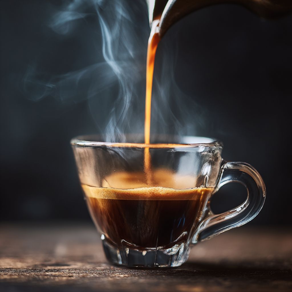 brewed espresso for tiramisu preparation