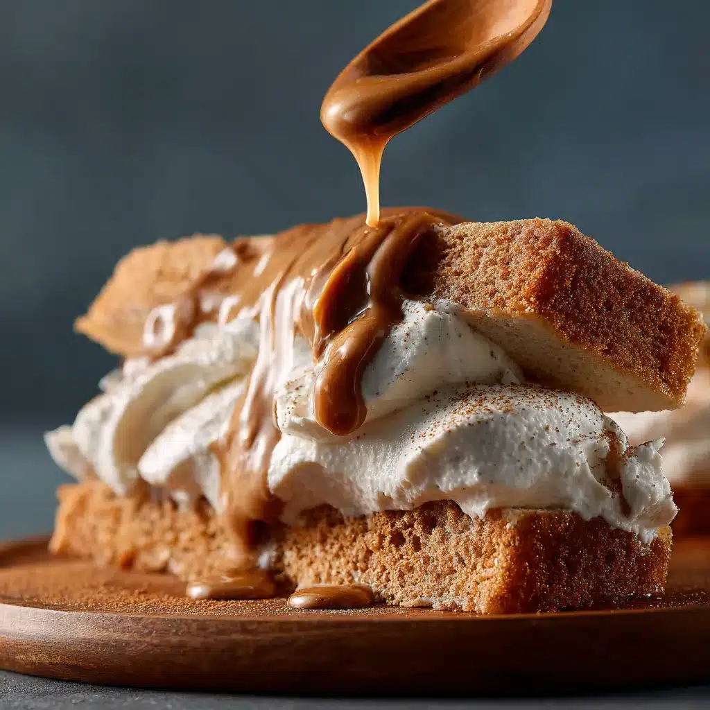 Creamy mascarpone layer in gluten free tiramisu.