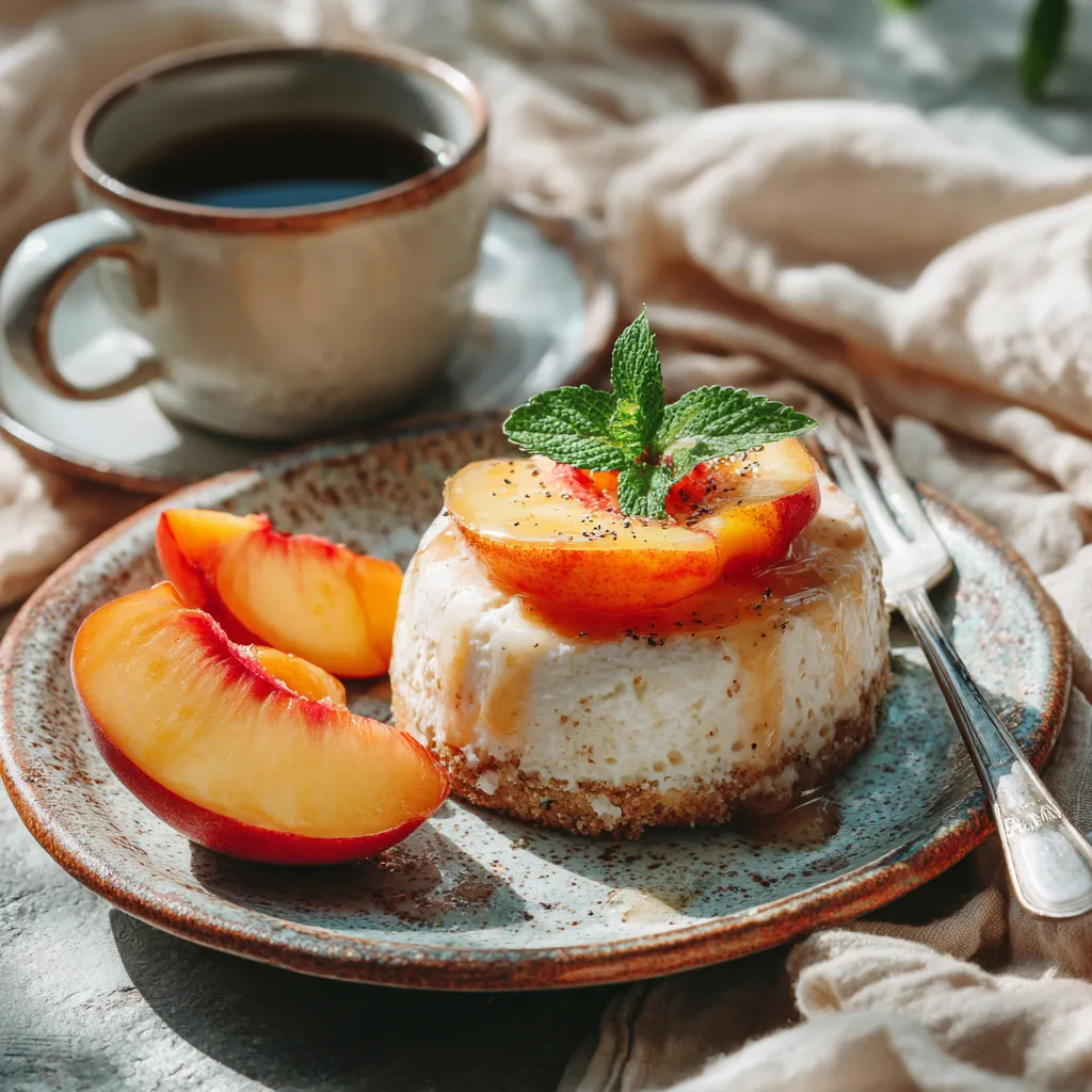 Dairy Free Desserts Recipes – Easy, Healthy & Delicious Dairy-Free Treats 9 Dairy-free dessert with peach slices.dairy free desserts recipes