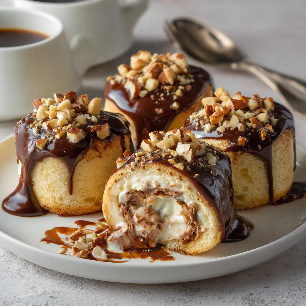 New York Roll pastry card display