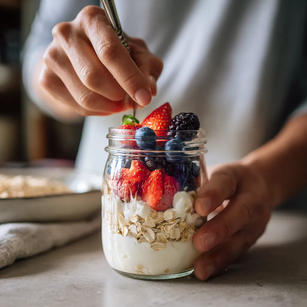 10 Best Recipes for Healthy Dessert – Guilt-Free & Delicious Ideas 10 Layering healthy dessert in a glass.