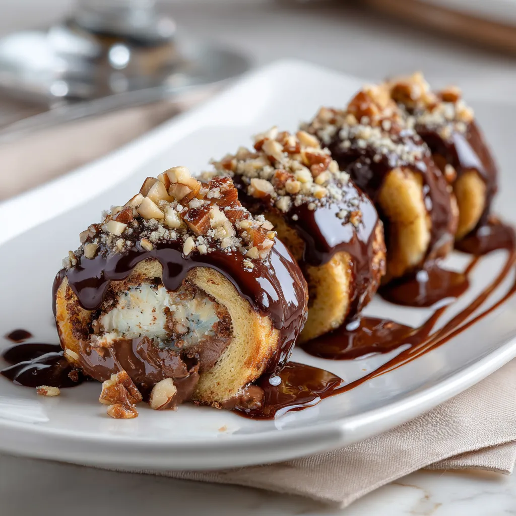 Served New York Rolls with filling