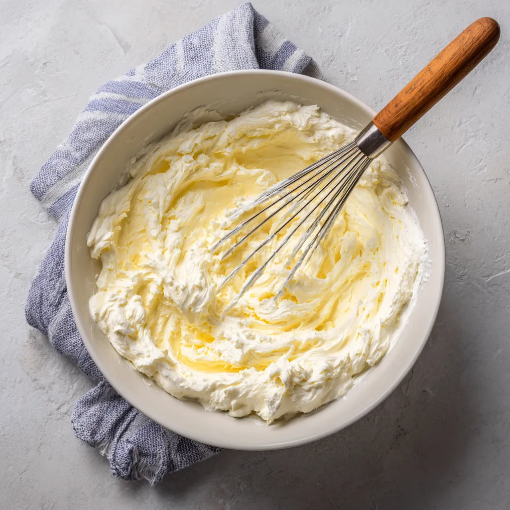 Preparing the crust for easy no bake dessert.