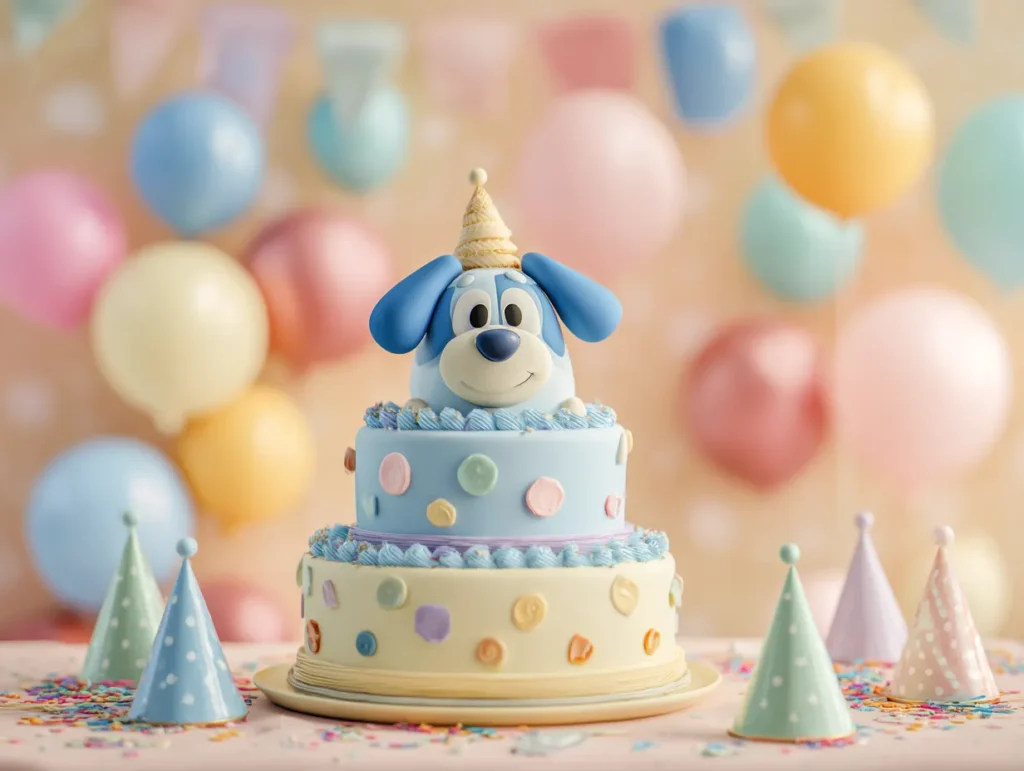 bluey birthday cake for kids party