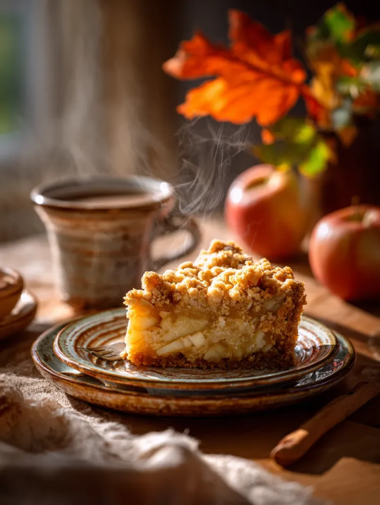 Apple Crumble Coffee Cake That Tastes Like Fall in Every Bite 9 Finished apple crumble coffee cake in pan