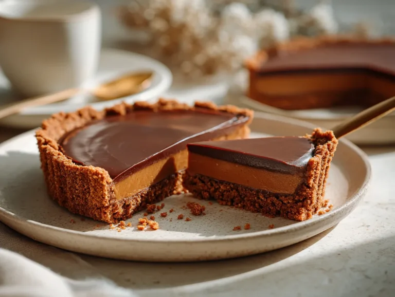 brahim a A chocolate Biscoff tart with a smooth glossy chocol b0d6f30c 3ebf 49b9 aaa5 5acc8c6f2b96 2