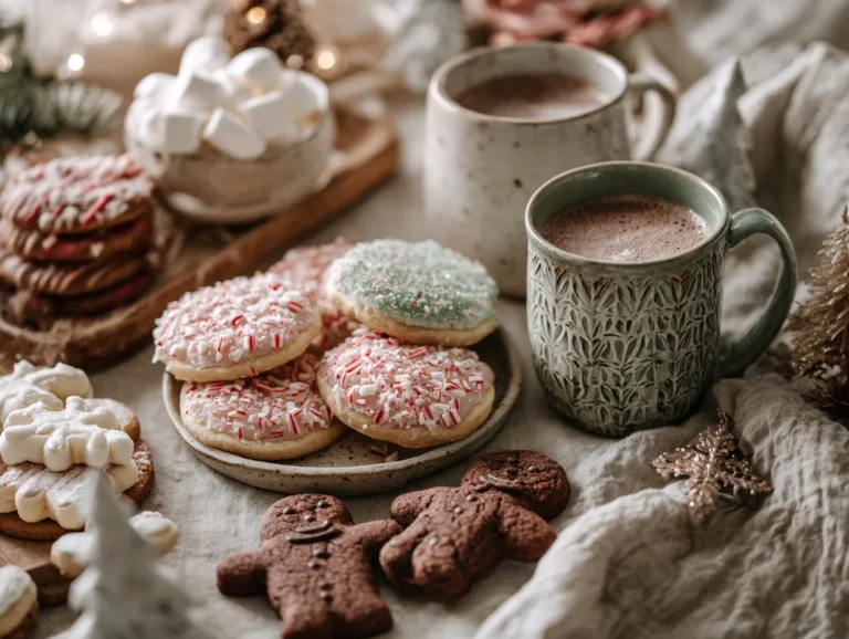 brahim a A cozy holiday cookie table featuring frosted pepper 38f328be fdda 42f5 a21c b8729ec865b3 3