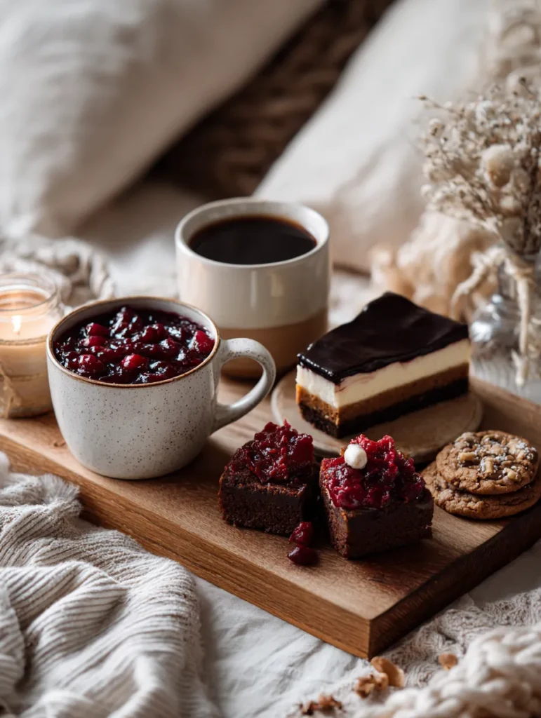 Easy Homemade Cranberry Sauce Recipe 4 brahim a A cozy holiday dessert scene featuring cranberry sau 059656e3 bc34 4544 abe5 f344471f8213 2