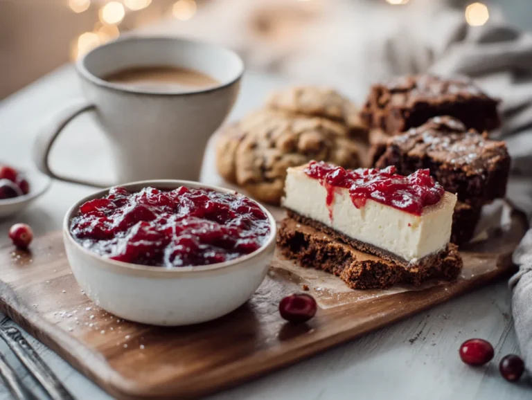 brahim a A cozy holiday dessert scene featuring cranberry sau 1a7edc17 38e5 44c9 beb9 46cebadcbcdf 3