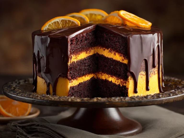 brahim a Chocolate orange layer cake with glossy dark chocola d2e28e17 d567 4811 b049 4e204adaff03 0