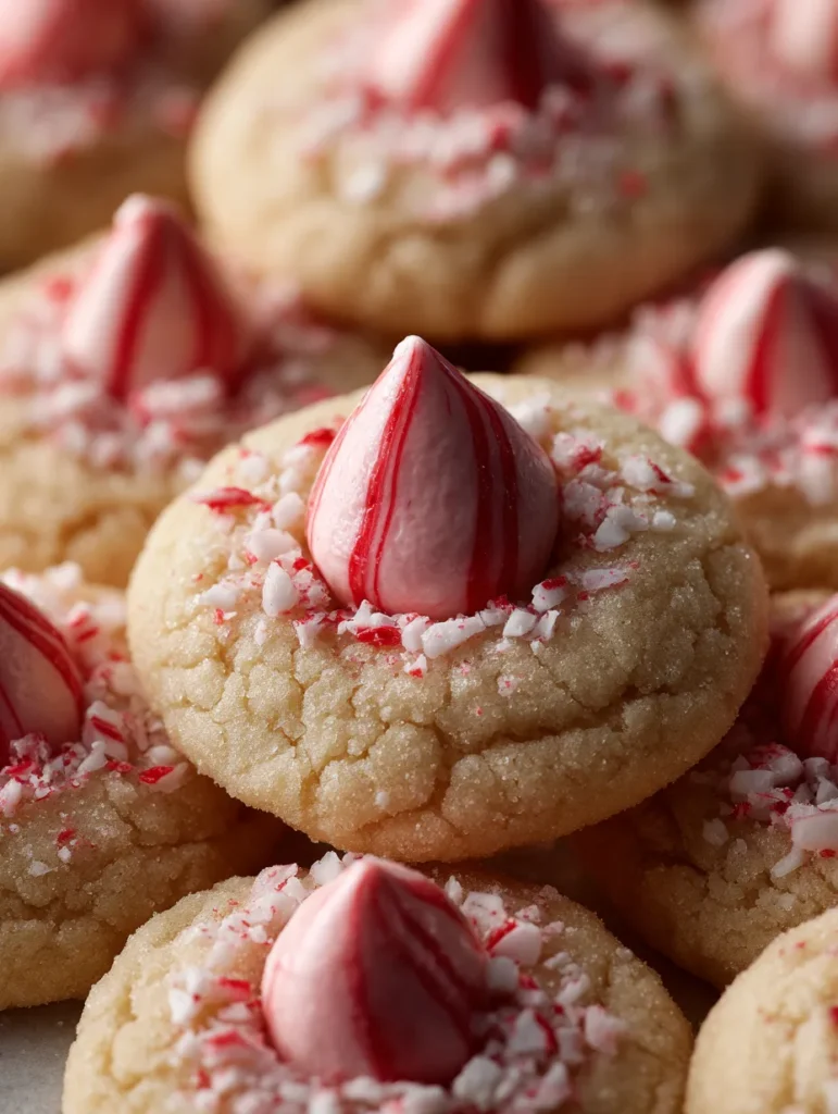 brahim a Close up of Candy Cane Kiss Cookies showing soft coo 8d35bb82 b68d 4b86 9750 fedb6732857d 3