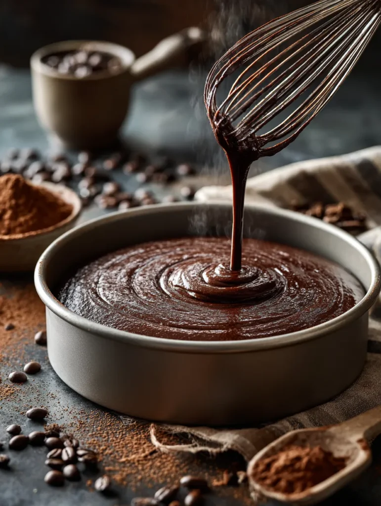 brahim a Mid process baking scene of dark chocolate espresso b4302058 d07c 4ba0 a63c d3911d012f57 0