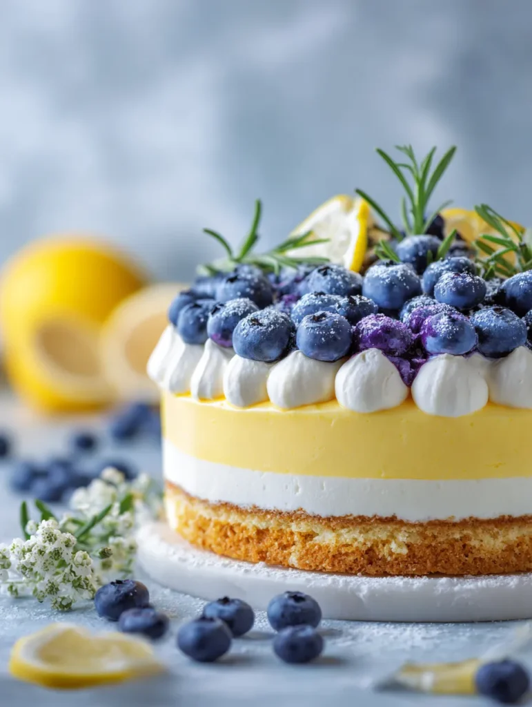 brahim a No bake lemon blueberry cream cake layered creamy te 02e2d7fb ec37 46f3 8e27 ef0890d772de 0