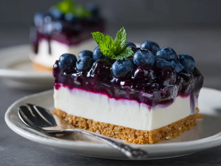 brahim a This blueberry cream cheese dessert is creamy fruity 83a29962 e51a 48c3 86b5 16105cf2800a 2