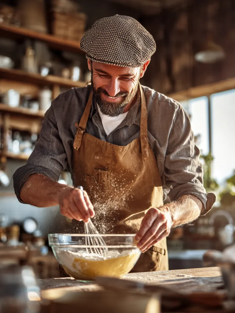 Sweet Alabama Pecan Bread – A 5-Star Moist, Buttery & Pecan-Loaded Loaf 10 Chef preparing Sweet Alabama Pecan Bread in the kitchen