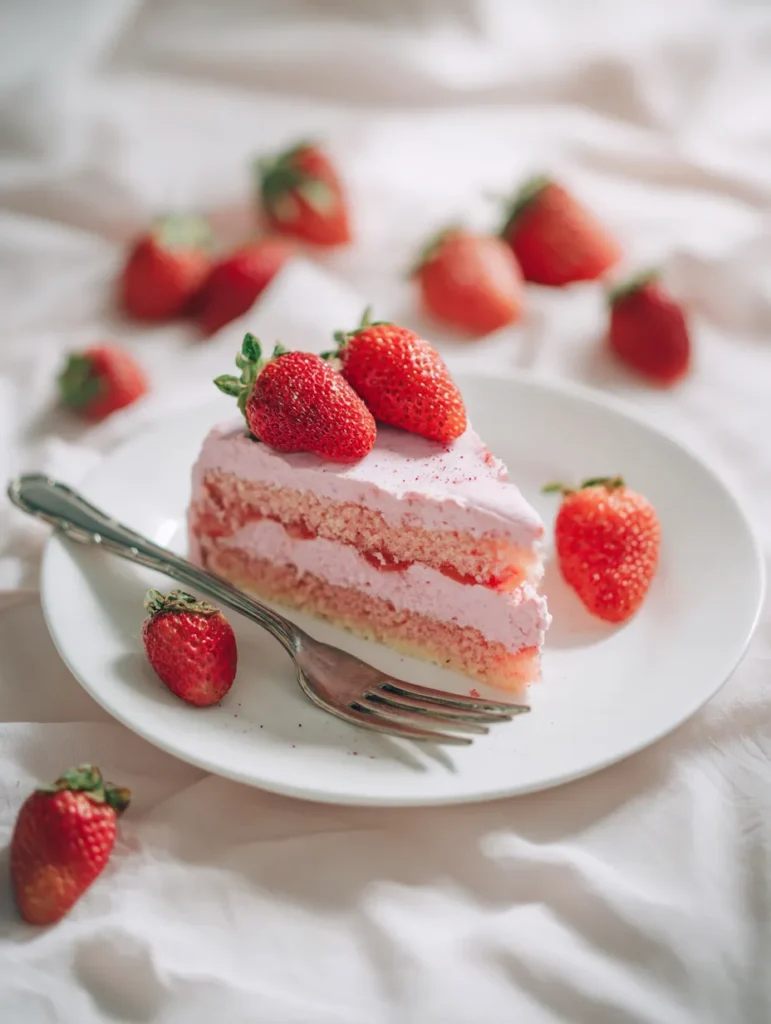 Strawberry Cake Sheet (Moist, Fresh & Easy for a Crowd) 11 Chef James holding strawberry cake sheet